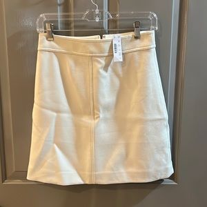 J. Crew aline mini skirt. Size 0. Off white. Fully lined.